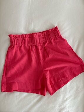 a new day High-Waist Paperbag Shorts - Hot Pink